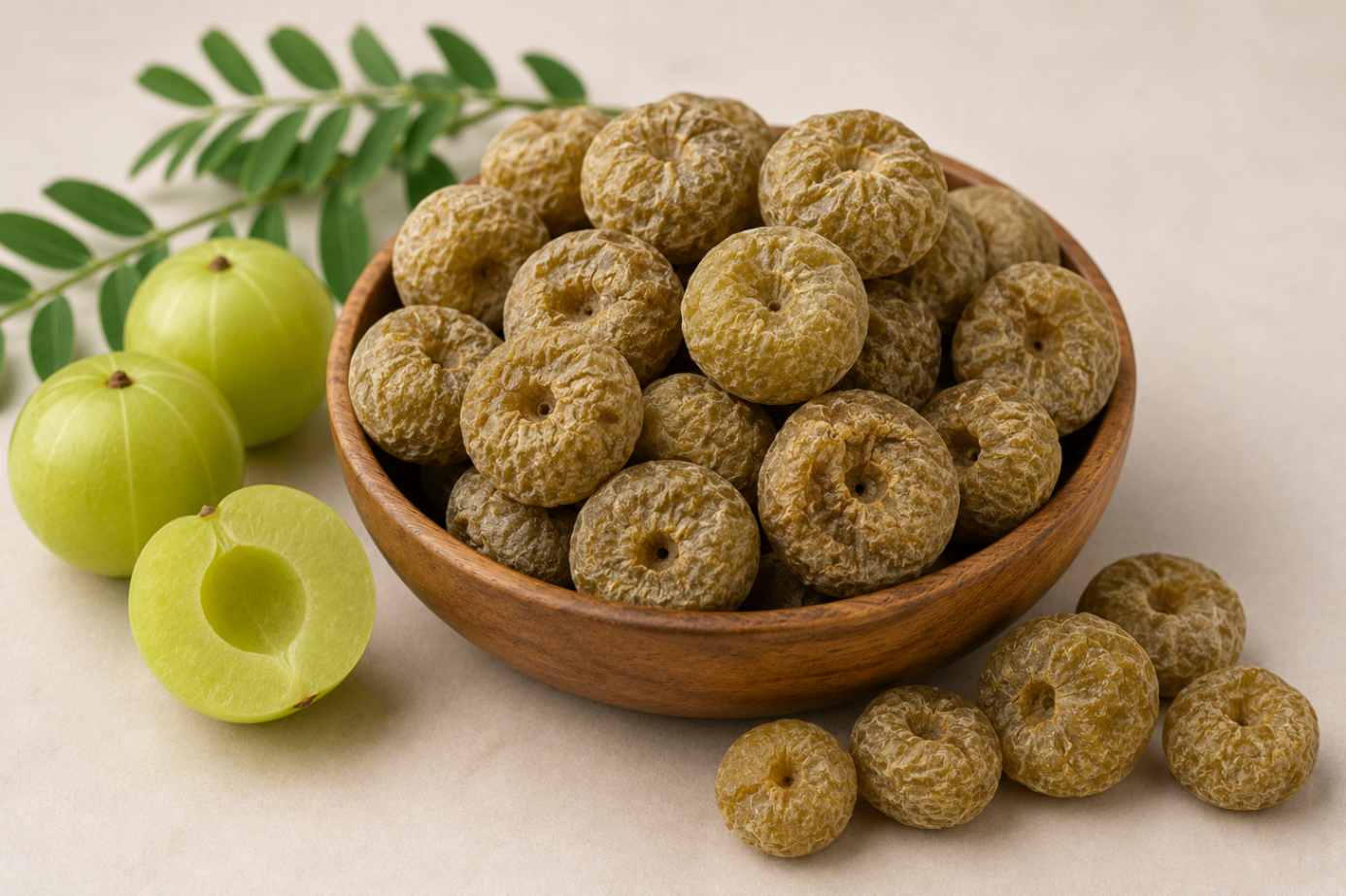 Dried Amla Whole / Seedless — bulk raw material