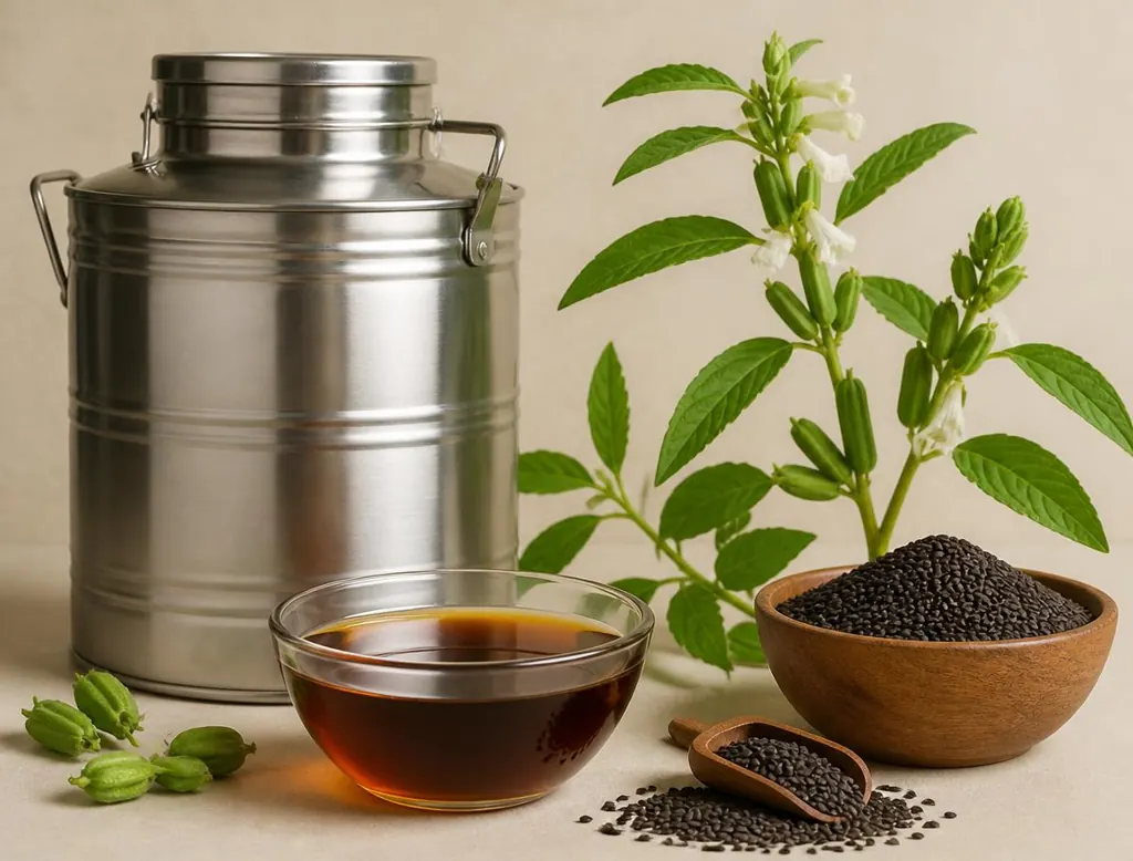 Bulk Black Sesame Cold Pressed Oil — Bloom Theory wholesale supply